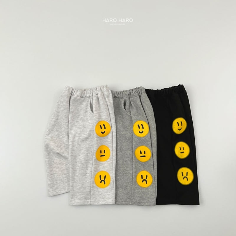 Haro Haro - Korean Children Fashion - #kidzfashiontrend - Smile Wide Pants - 4