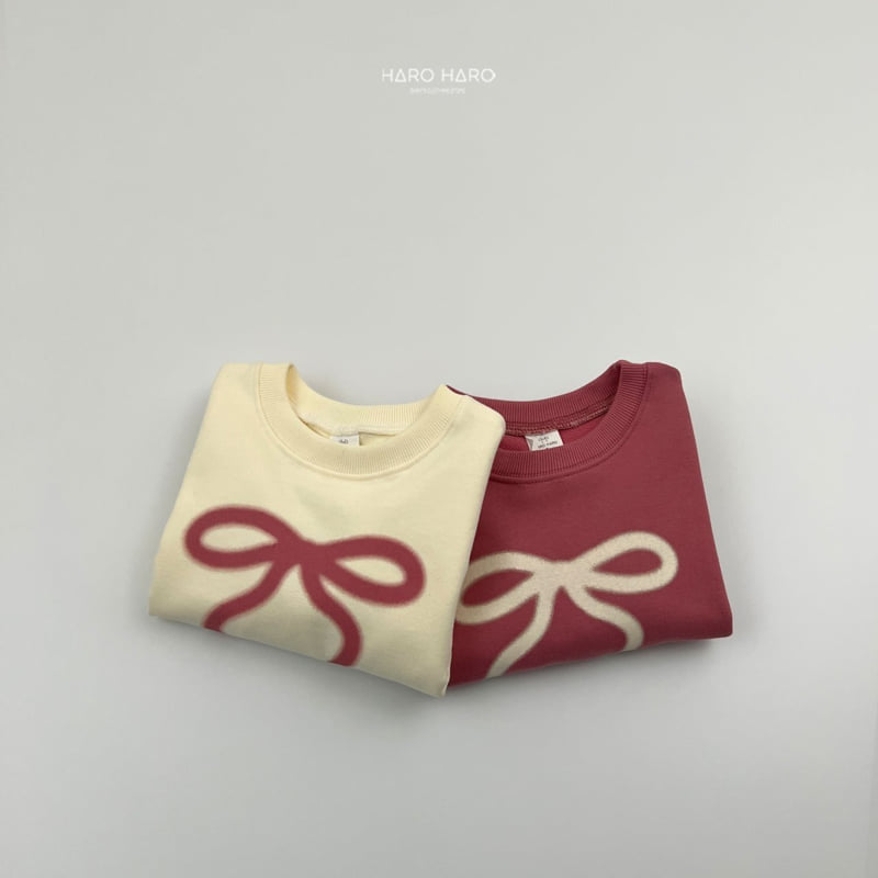 Haro Haro - Korean Children Fashion - #Kfashion4kids - Printing Ribbon Sweatshirts - 10