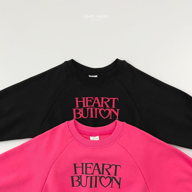 Haro Haro - Korean Children Fashion - #Kfashion4kids - Heart Button Sweatshirts - 6