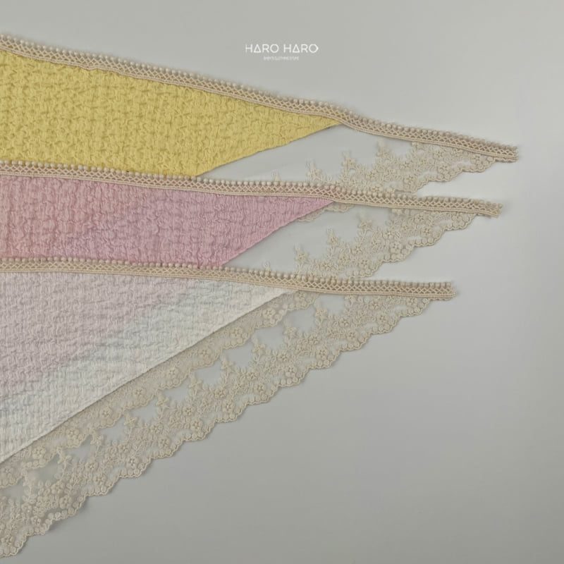 Haro Haro - Korean Children Fashion - #kidzfashiontrend - Lace Hair Kerchief - 4