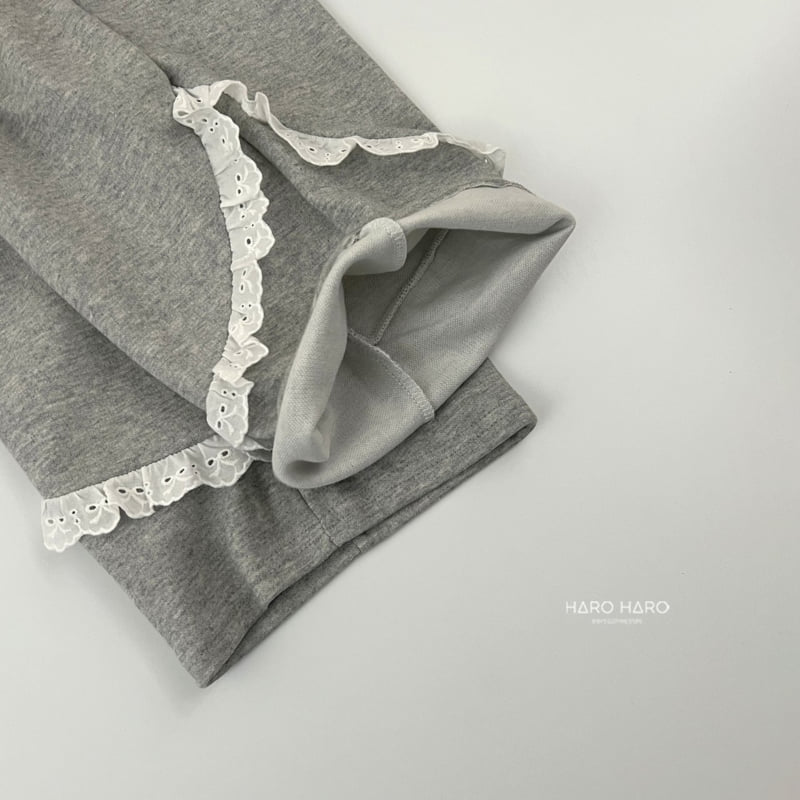 Haro Haro - Korean Children Fashion - #childofig - Ribbon Lace Wide Pants - 9