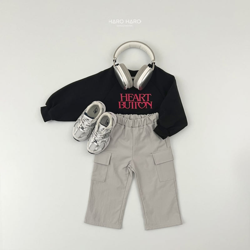 Haro Haro - Korean Children Fashion - #childofig - Heart Button Sweatshirts - 12