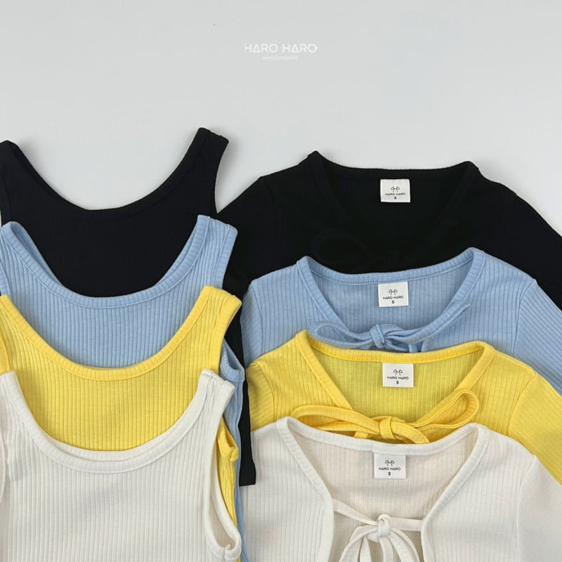 Haro Haro - Korean Children Fashion - #prettylittlegirls - Ribbon Cardigan Set - 4