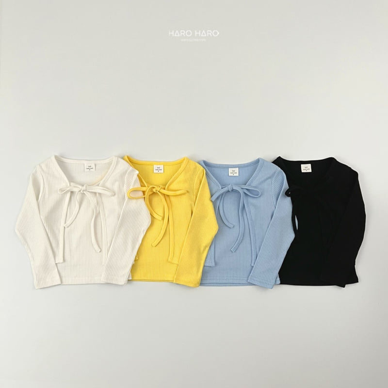 Haro Haro - Korean Children Fashion - #childofig - Ribbon Cardigan Set - 5