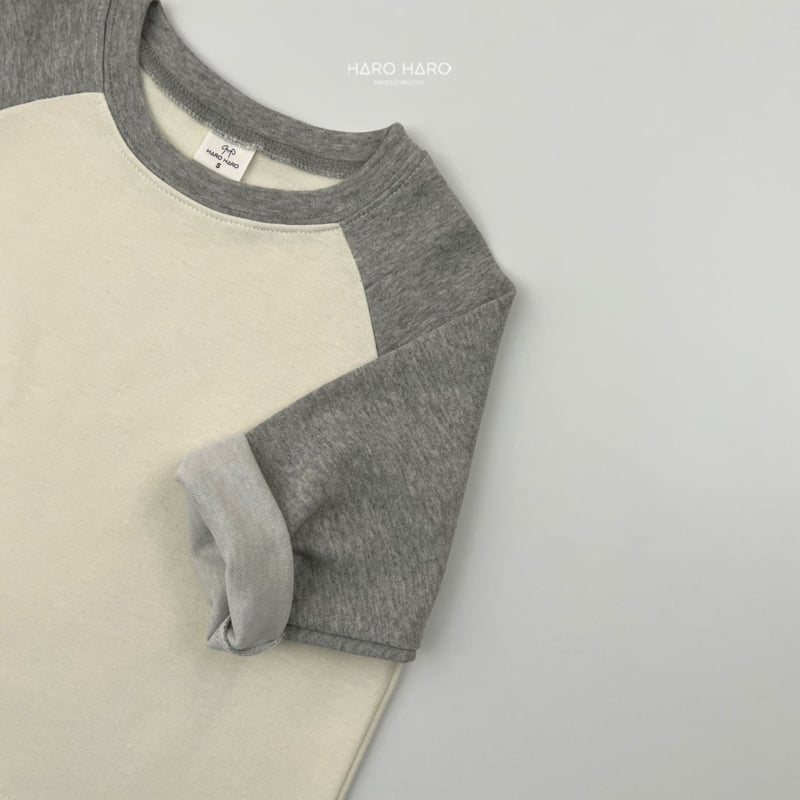 Haro Haro - Korean Children Fashion - #childrensboutique - Cream Raglan Tee - 7