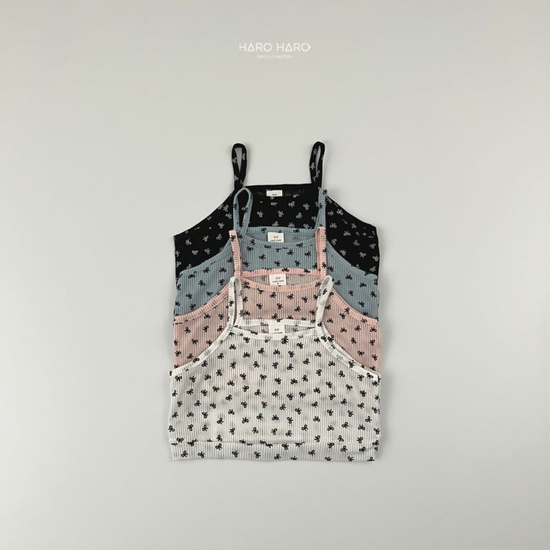 Haro Haro - Korean Children Fashion - #childrensboutique - Ribbon Ribbed Bustier - 3
