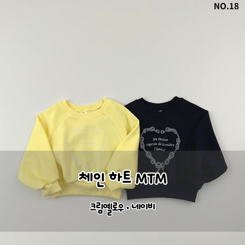 Haro Haro - Korean Children Fashion - #designkidswear - Chain Heart Sweatshirts