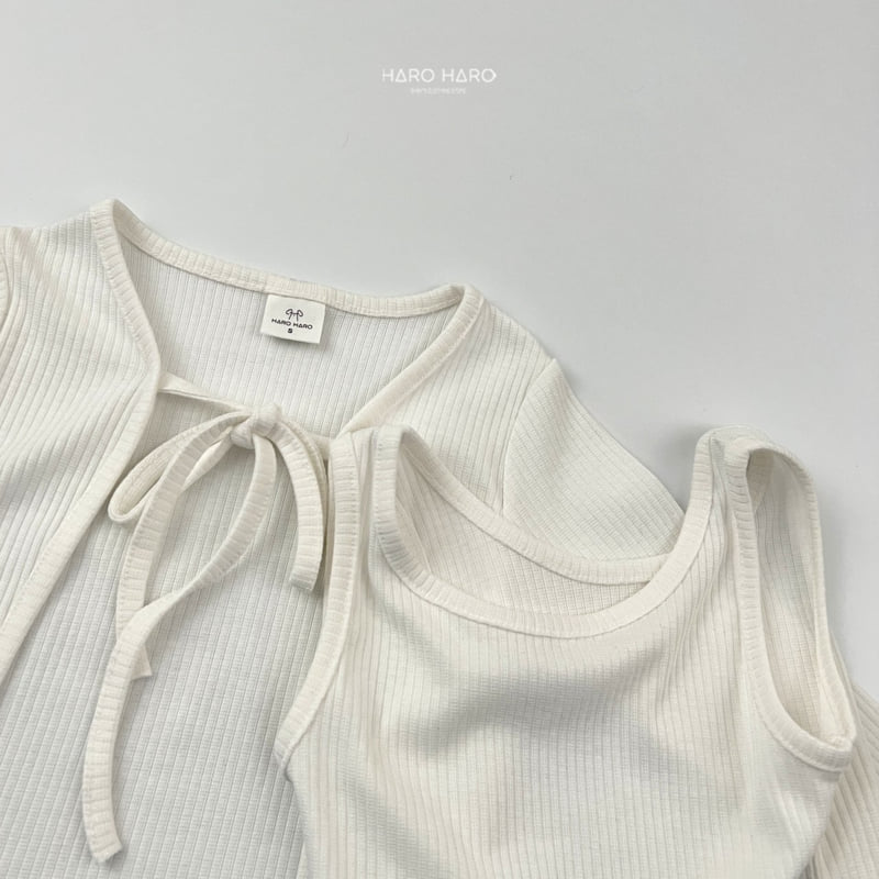 Haro Haro - Korean Children Fashion - #designkidswear - Ribbon Cardigan Set - 7