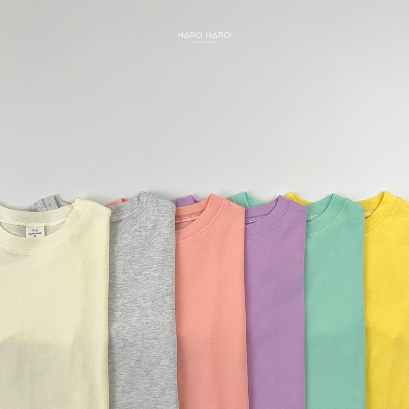 Haro Haro - Korean Children Fashion - #discoveringself - Pastel Loose Fit Tee - 5
