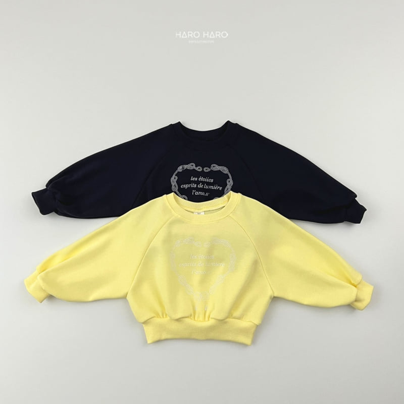 Haro Haro - Korean Children Fashion - #fashionkids - Chain Heart Sweatshirts - 3