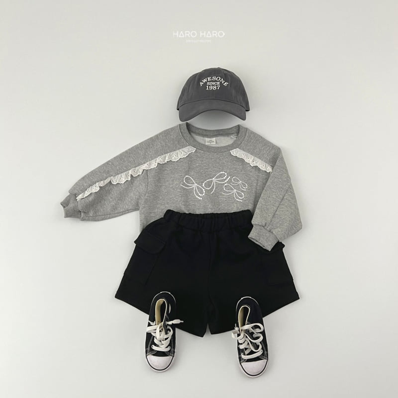 Haro Haro - Korean Children Fashion - #fashionkids - Lace Ribbon Sweatshirts - 12