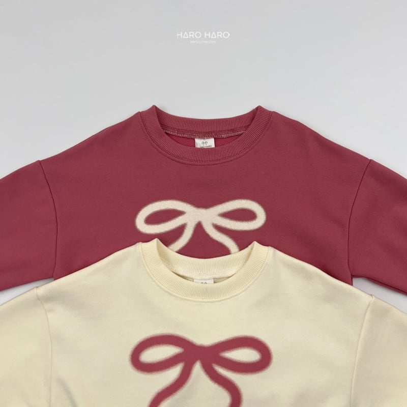Haro Haro - Korean Children Fashion - #fashionkids - Printing Ribbon Sweatshirts - 6