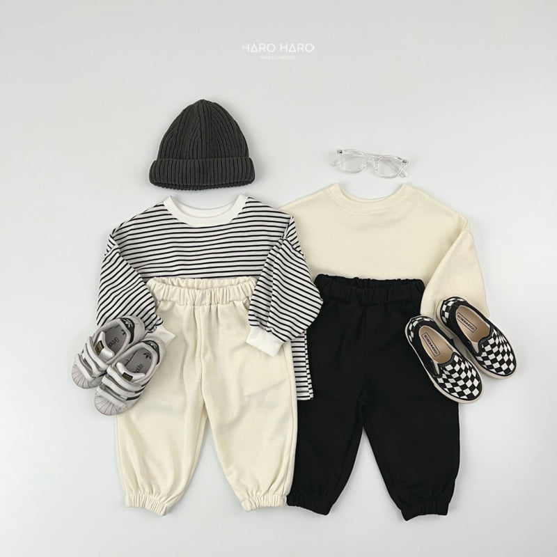 Haro Haro - Korean Children Fashion - #fashionkids - Cozy Jogger Pants Set - 12