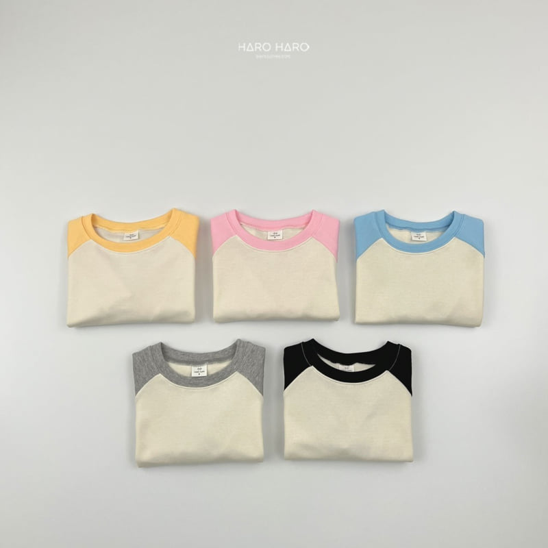 Haro Haro - Korean Children Fashion - #fashionkids - Cream Raglan Tee - 10