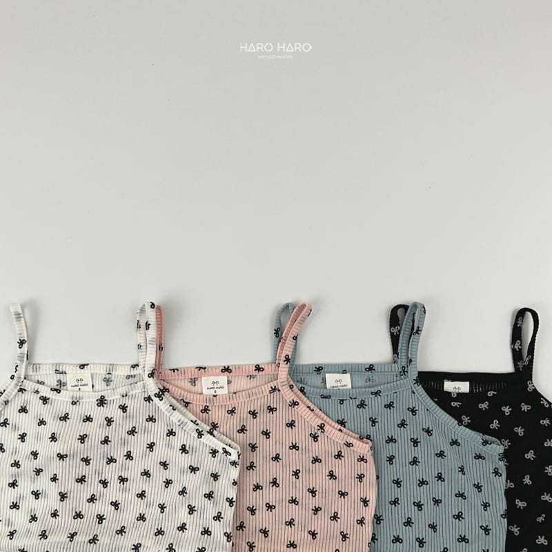 Haro Haro - Korean Children Fashion - #fashionkids - Ribbon Ribbed Bustier - 6