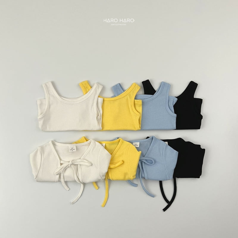 Haro Haro - Korean Children Fashion - #fashionkids - Ribbon Cardigan Set - 9