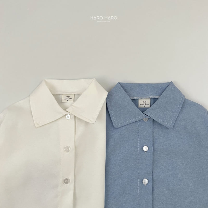 Haro Haro - Korean Children Fashion - #kidsshorts - Crown Oxford Shirt - 5