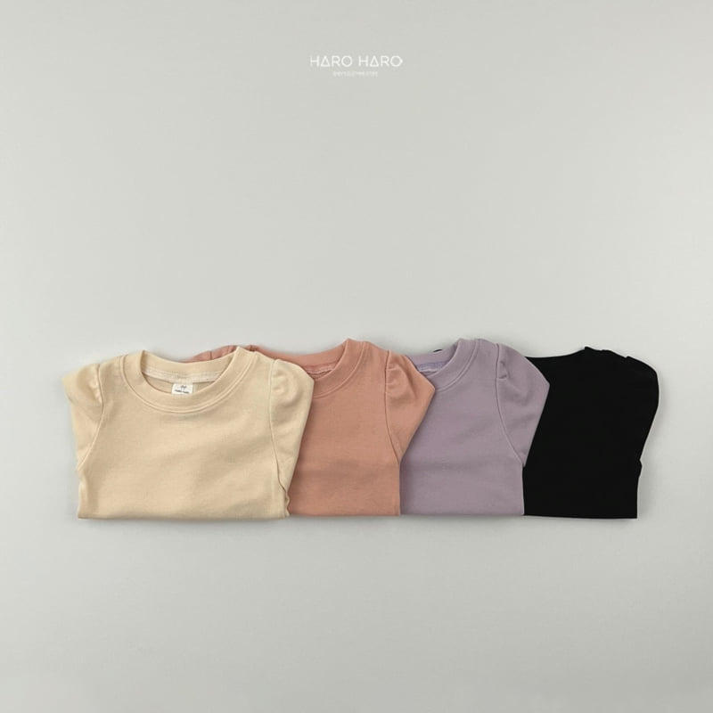 Haro Haro - Korean Children Fashion - #kidsshorts - Soft Puff Tee - 9