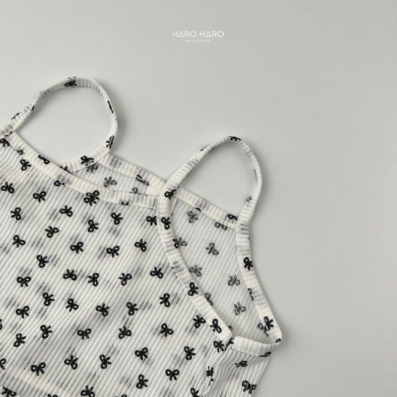 Haro Haro - Korean Children Fashion - #kidsshorts - Ribbon Ribbed Bustier - 7