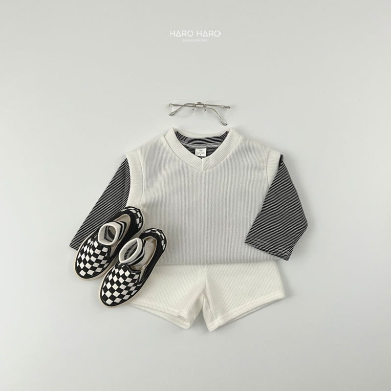 Haro Haro - Korean Children Fashion - #kidsshorts - Second Vest Set - 12