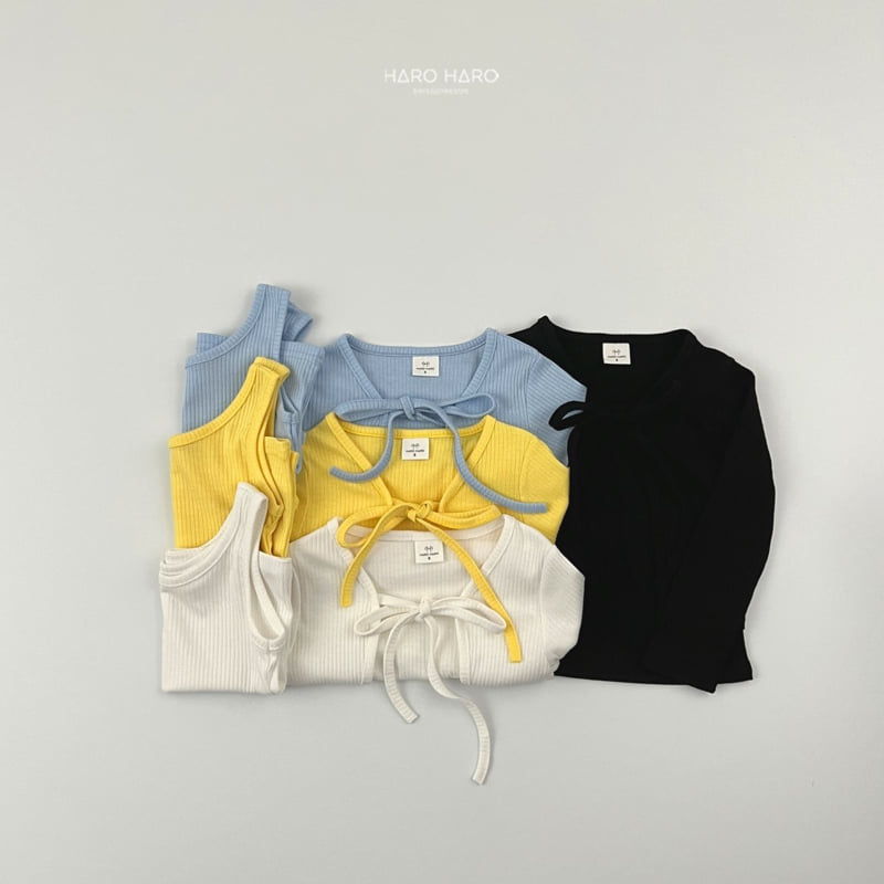 Haro Haro - Korean Children Fashion - #kidsshorts - Ribbon Cardigan Set - 10