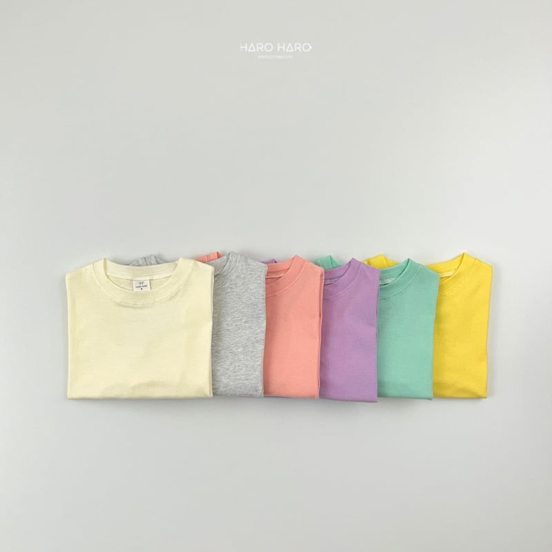 Haro Haro - Korean Children Fashion - #kidsstore - Pastel Loose Fit Tee - 8