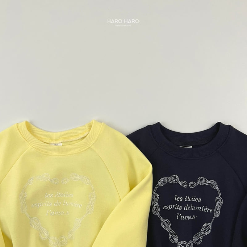 Haro Haro - Korean Children Fashion - #kidsstore - Chain Heart Sweatshirts - 5