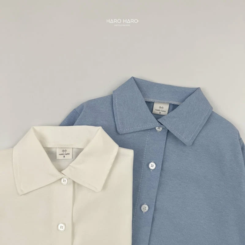 Haro Haro - Korean Children Fashion - #kidsstore - Crown Oxford Shirt - 6