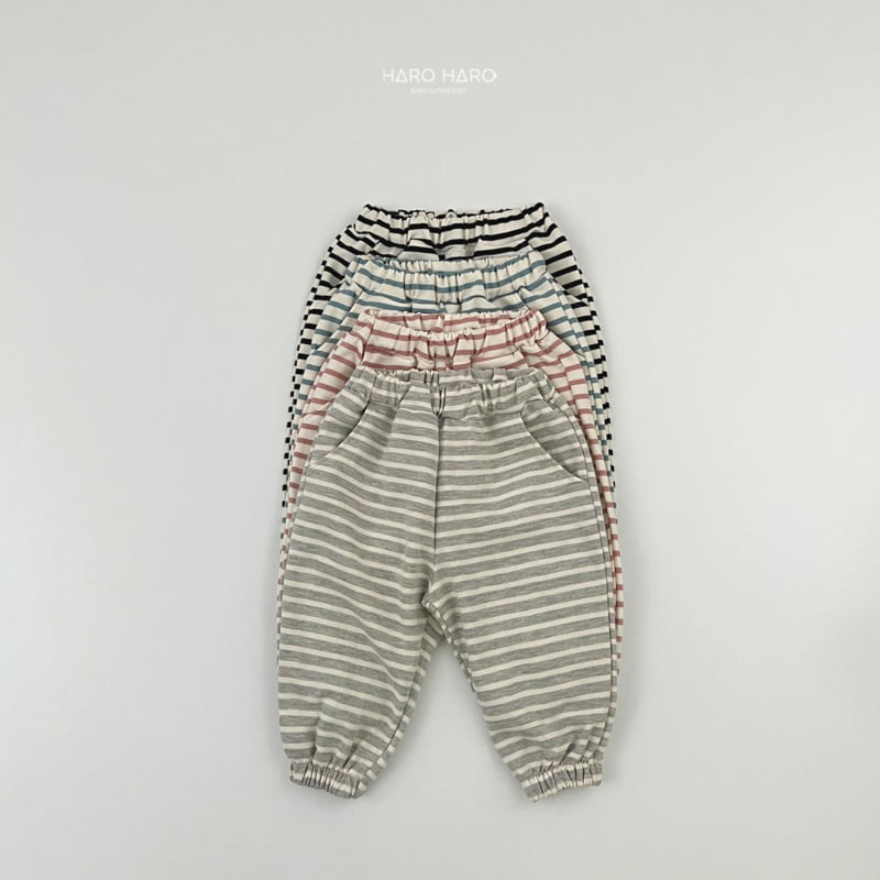 Haro Haro - Korean Children Fashion - #kidsstore - Sweet Stripe Pants - 3