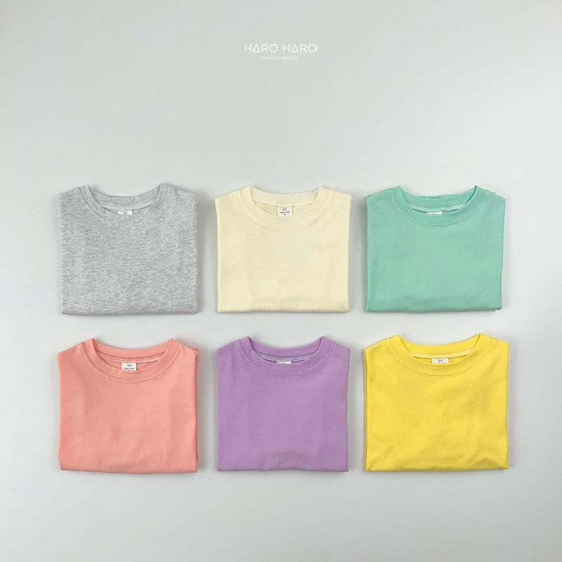 Haro Haro - Korean Children Fashion - #kidzfashiontrend - Pastel Loose Fit Tee - 9