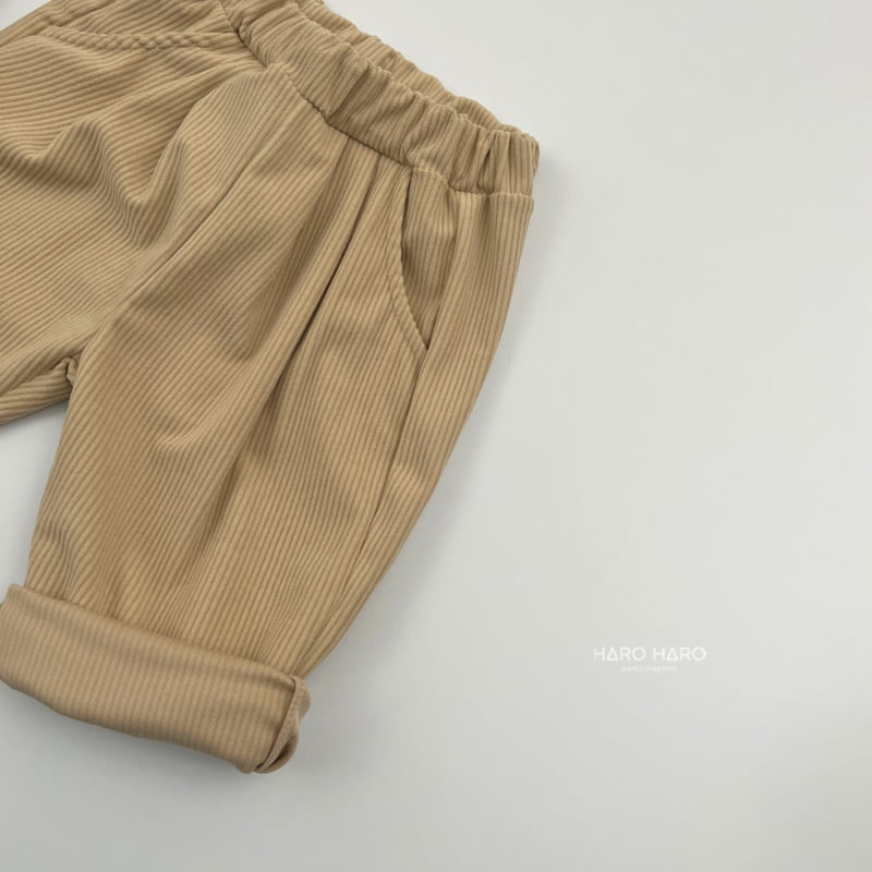 Haro Haro - Korean Children Fashion - #kidzfashiontrend - Natural Corduroy Pants - 7