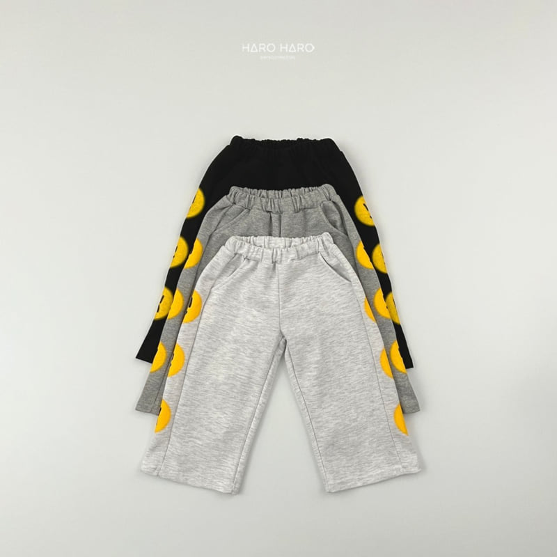 Haro Haro - Korean Children Fashion - #kidzfashiontrend - Smile Wide Pants - 3