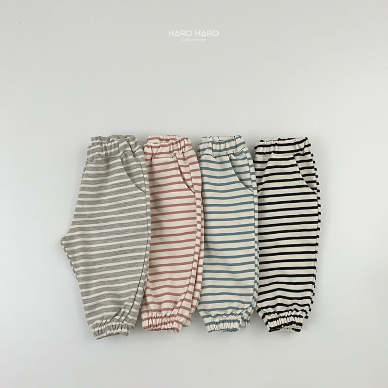 Haro Haro - Korean Children Fashion - #kidsstore - Sweet Stripe Pants - 4