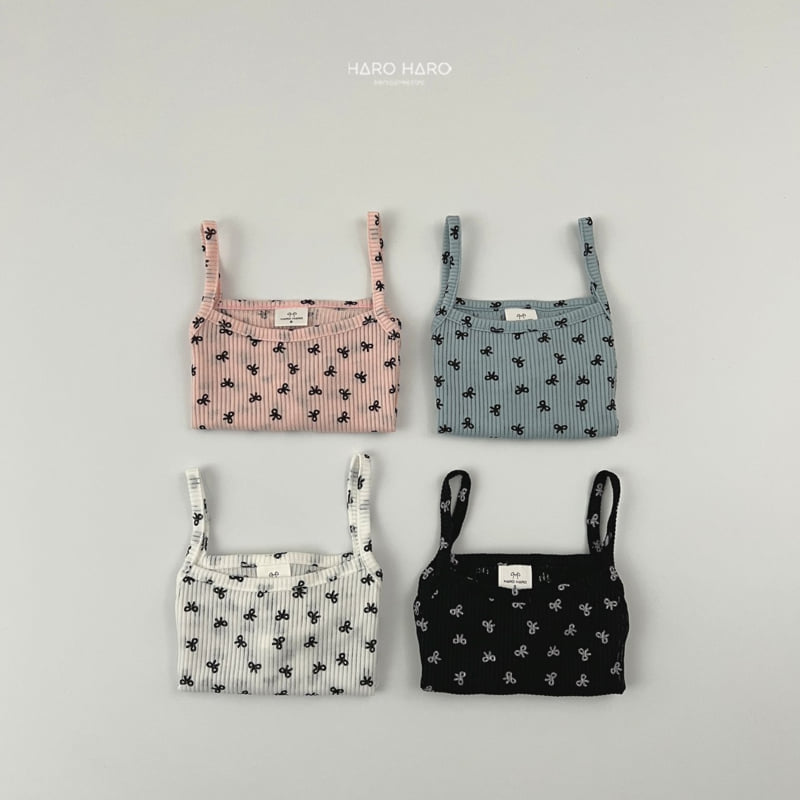 Haro Haro - Korean Children Fashion - #kidzfashiontrend - Ribbon Ribbed Bustier - 9