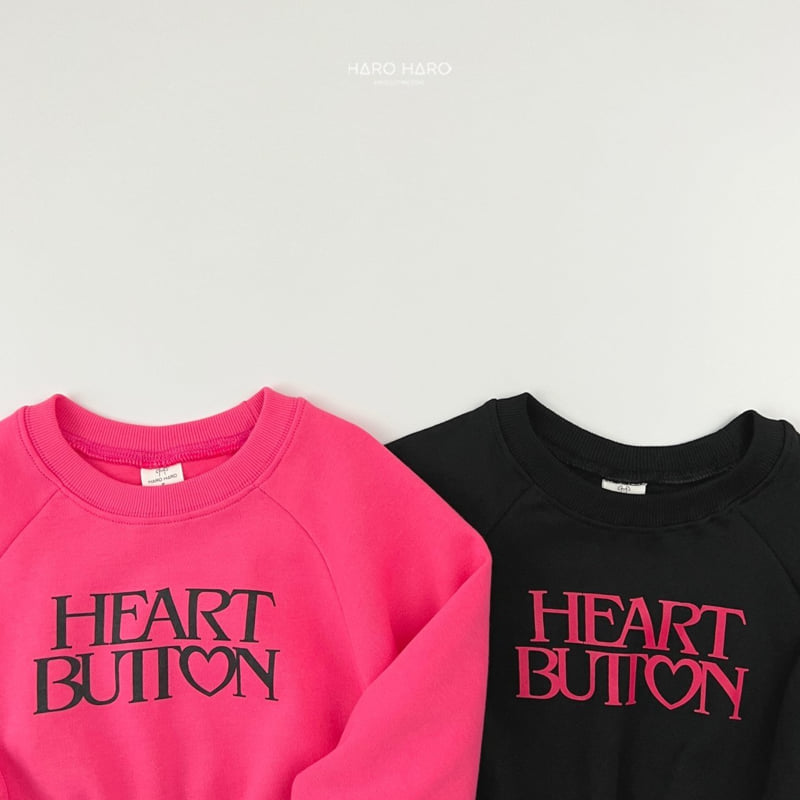 Haro Haro - Korean Children Fashion - #kidzfashiontrend - Heart Button Sweatshirts - 5