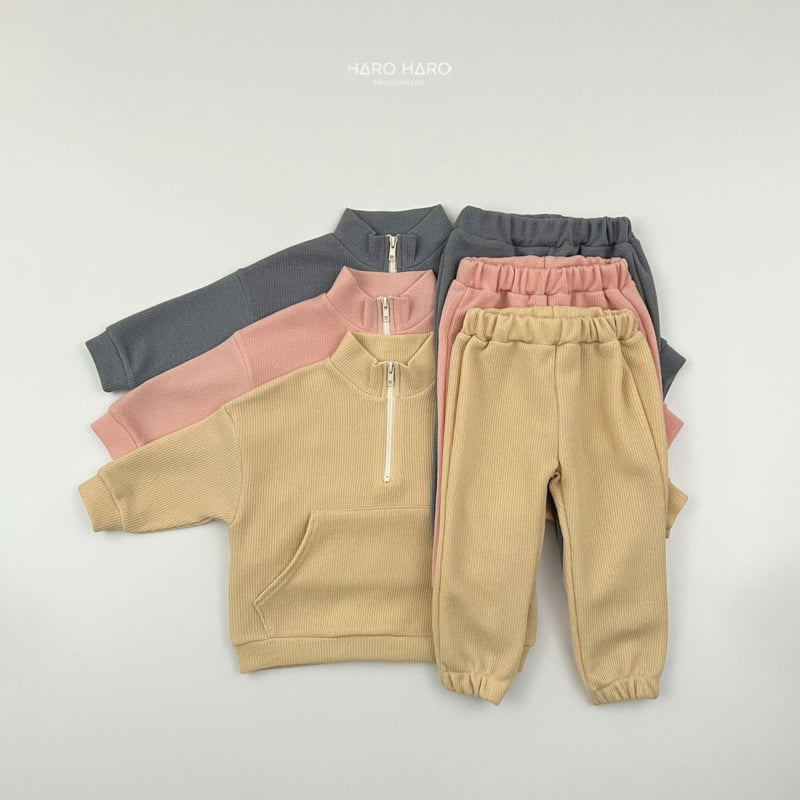 Haro Haro - Korean Children Fashion - #kidzfashiontrend - Crayon Knit Top Bottom Set - 3