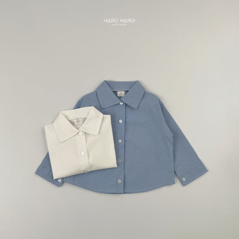 Haro Haro - Korean Children Fashion - #littlefashionista - Crown Oxford Shirt - 9