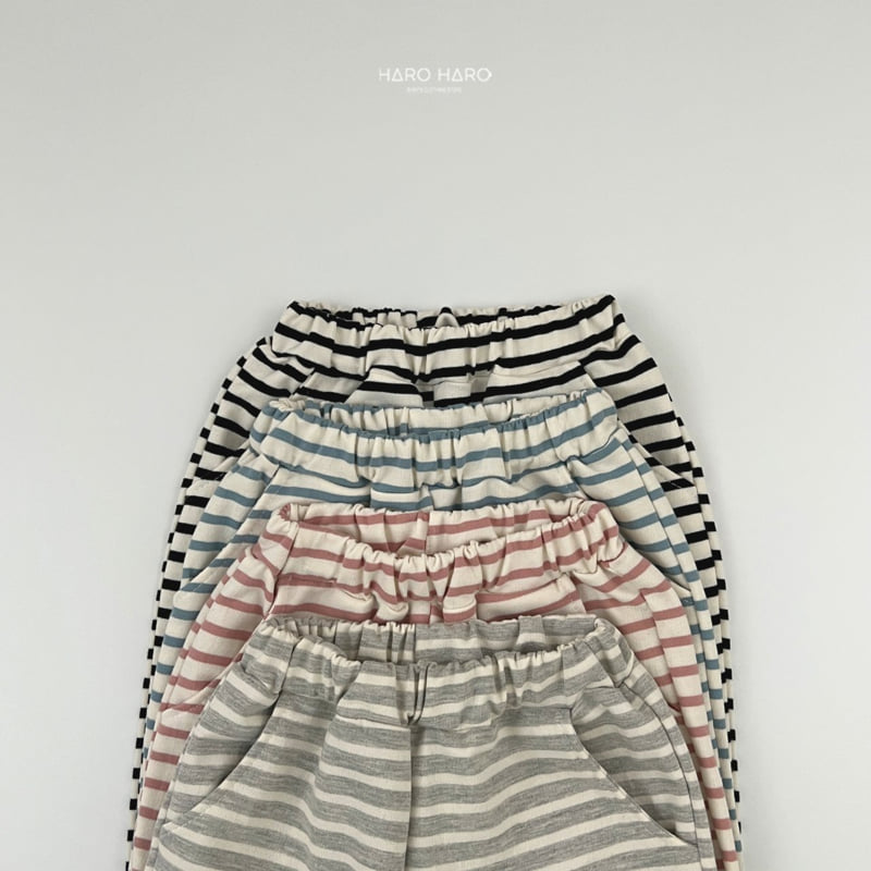 Haro Haro - Korean Children Fashion - #littlefashionista - Sweet Stripe Pants - 6