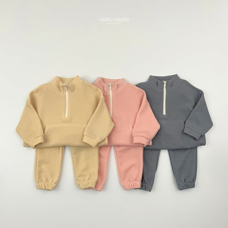 Haro Haro - Korean Children Fashion - #littlefashionista - Crayon Knit Top Bottom Set - 5