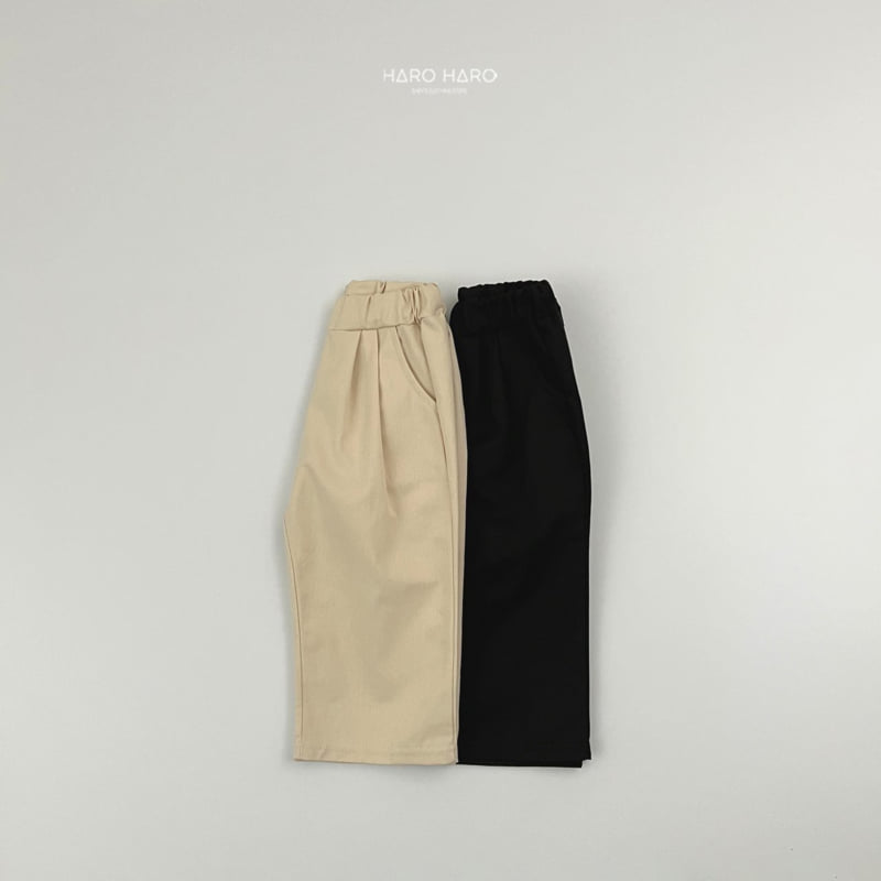 Haro Haro - Korean Children Fashion - #magicofchildhood - Pin-tuck Pleated Cotton Pants Set - 3