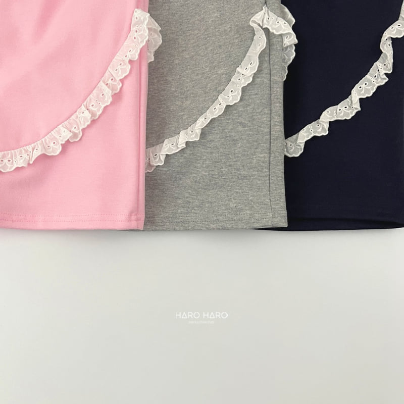Haro Haro - Korean Children Fashion - #minifashionista - Ribbon Lace Wide Pants - 6