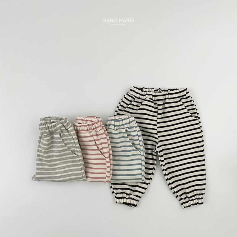 Haro Haro - Korean Children Fashion - #minifashionista - Sweet Stripe Pants - 8