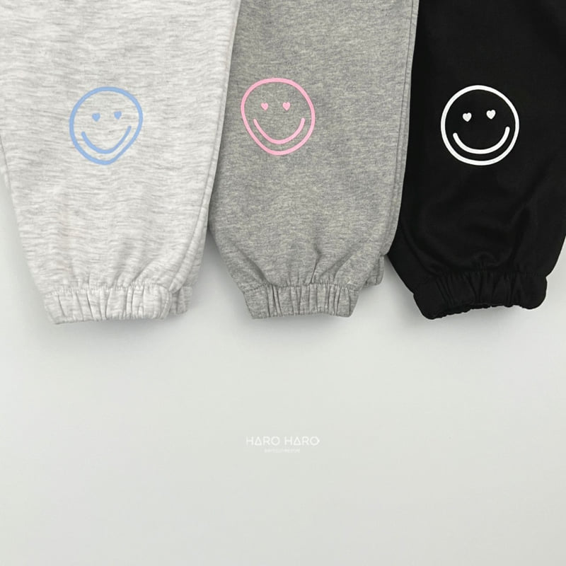 Haro Haro - Korean Children Fashion - #prettylittlegirls - Heart Smile Jogger Pants - 6