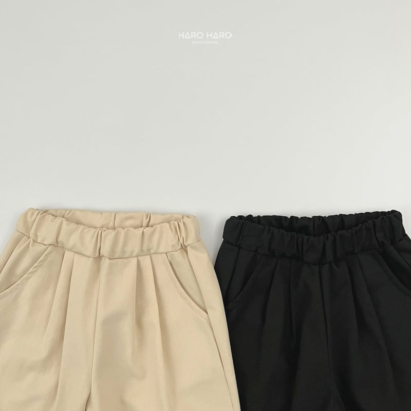 Haro Haro - Korean Children Fashion - #stylishchildhood - Pin-tuck Pleated Cotton Pants Set - 8