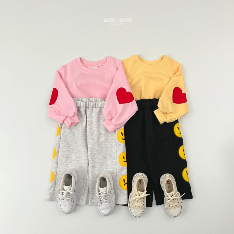 Haro Haro - Korean Children Fashion - #stylishchildhood - Heart Pan Pan Sweatshirts - 12
