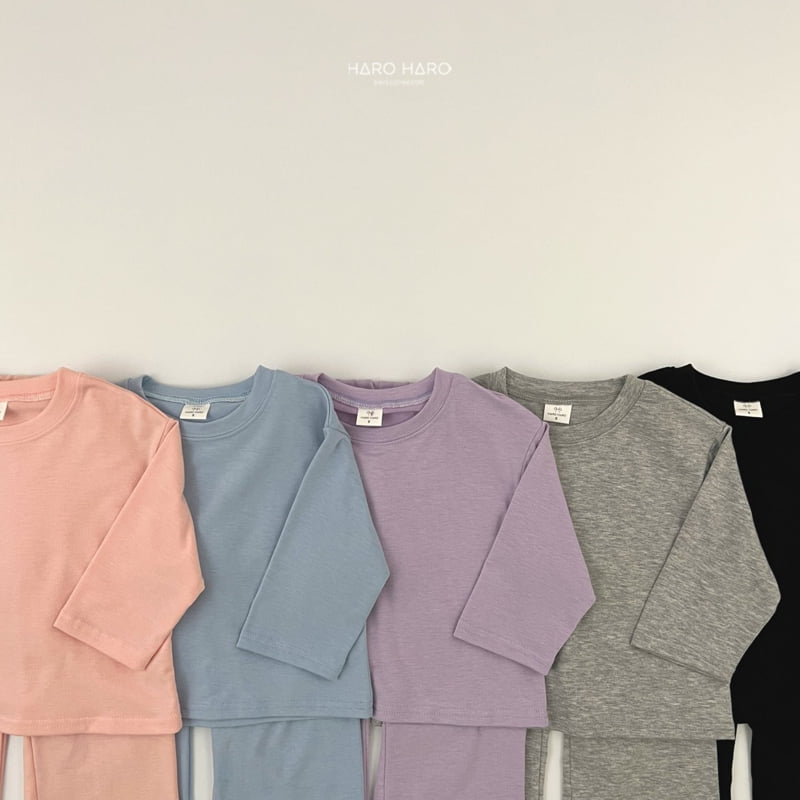 Haro Haro - Korean Children Fashion - #todddlerfashion - Honey Top Bottom Set - 5
