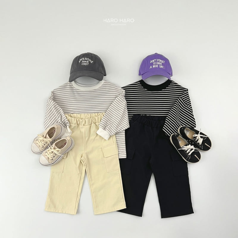Haro Haro - Korean Children Fashion - #todddlerfashion - Crunchy Cargo Pants - 11