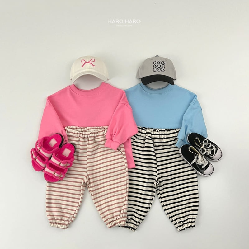 Haro Haro - Korean Children Fashion - #toddlerclothing - Sweet Stripe Pants - 11