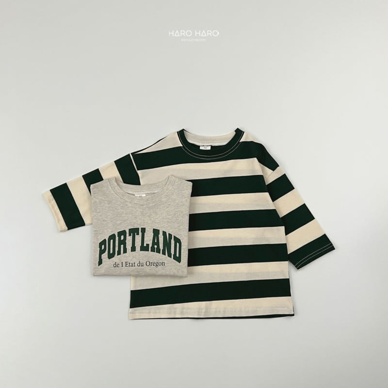 Haro Haro - Korean Children Fashion - #toddlerclothing - Portland Tee Set - 9