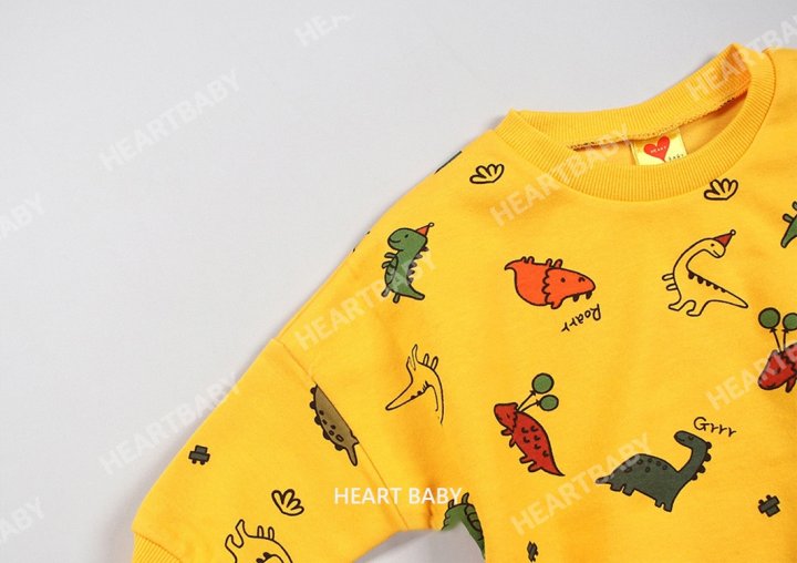 Heart Baby - Korean Baby Fashion - #babyfashion - Dino Suit - 10